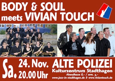 Das Plakat des Doppelkonzerts