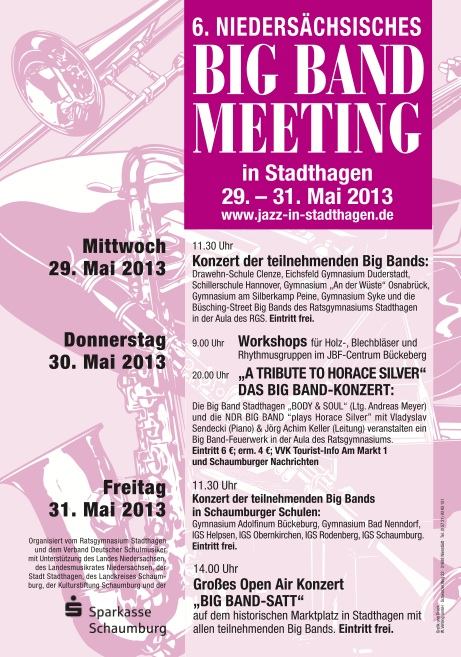 Das Plakat des Big Band Meetings