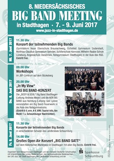 Das Plakat des achten Big Band Meetings